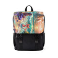 Mermaid Beach Scene Backpack — Colorful Ocean Print Shoulder Bag
