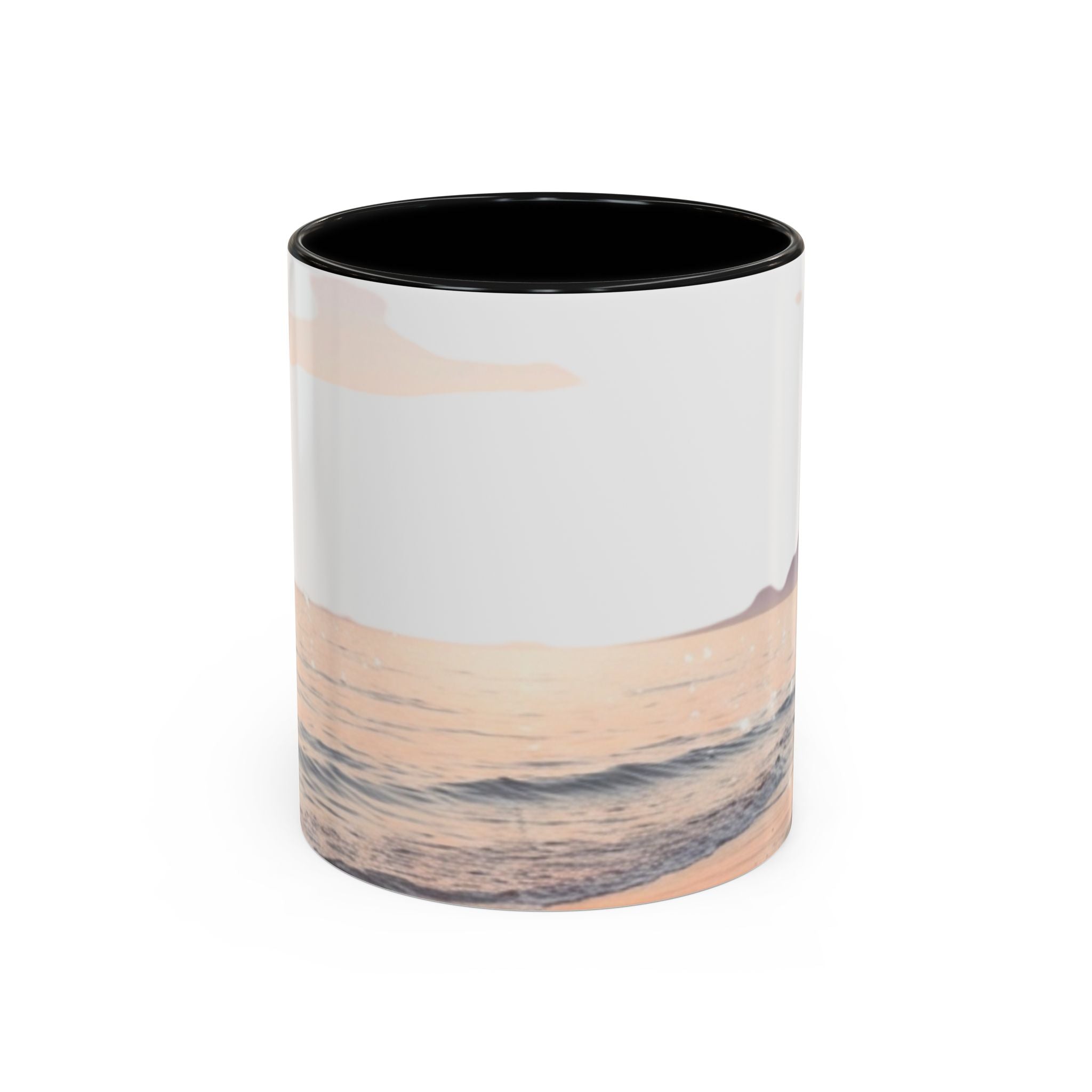 Sunset Beach Accent Mug — Serene Ocean Coastal Coffee Cup (11/15 oz)