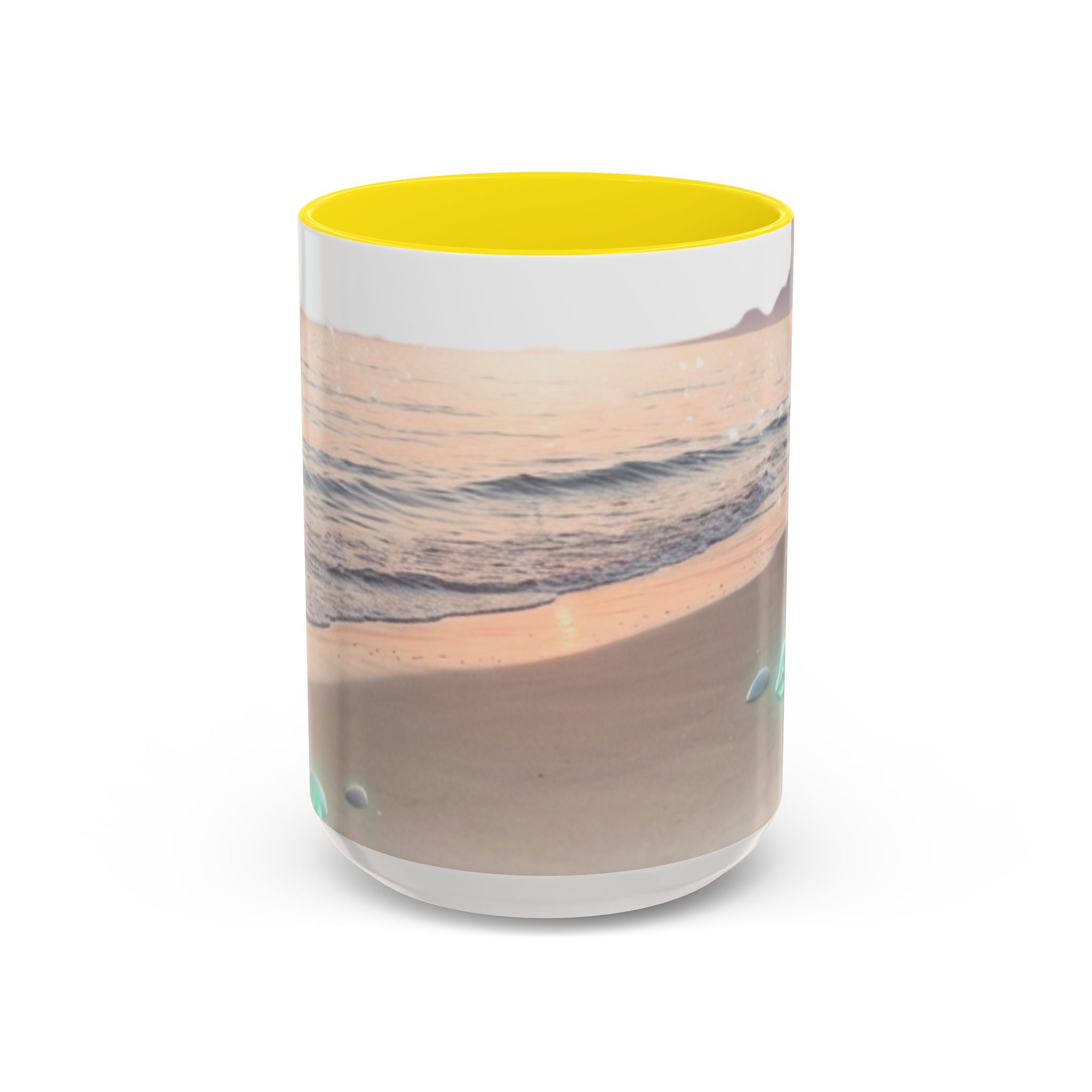 Sunset Beach Accent Mug — Serene Ocean Coastal Coffee Cup (11/15 oz)