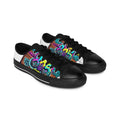 Graffiti Street Art Sneakers — Men's Urban Casual Shoes with Colorful Wall Mural Design