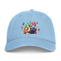 Coastal Washed Cap - Colorful Tropical Fish Graphic Dad Hat