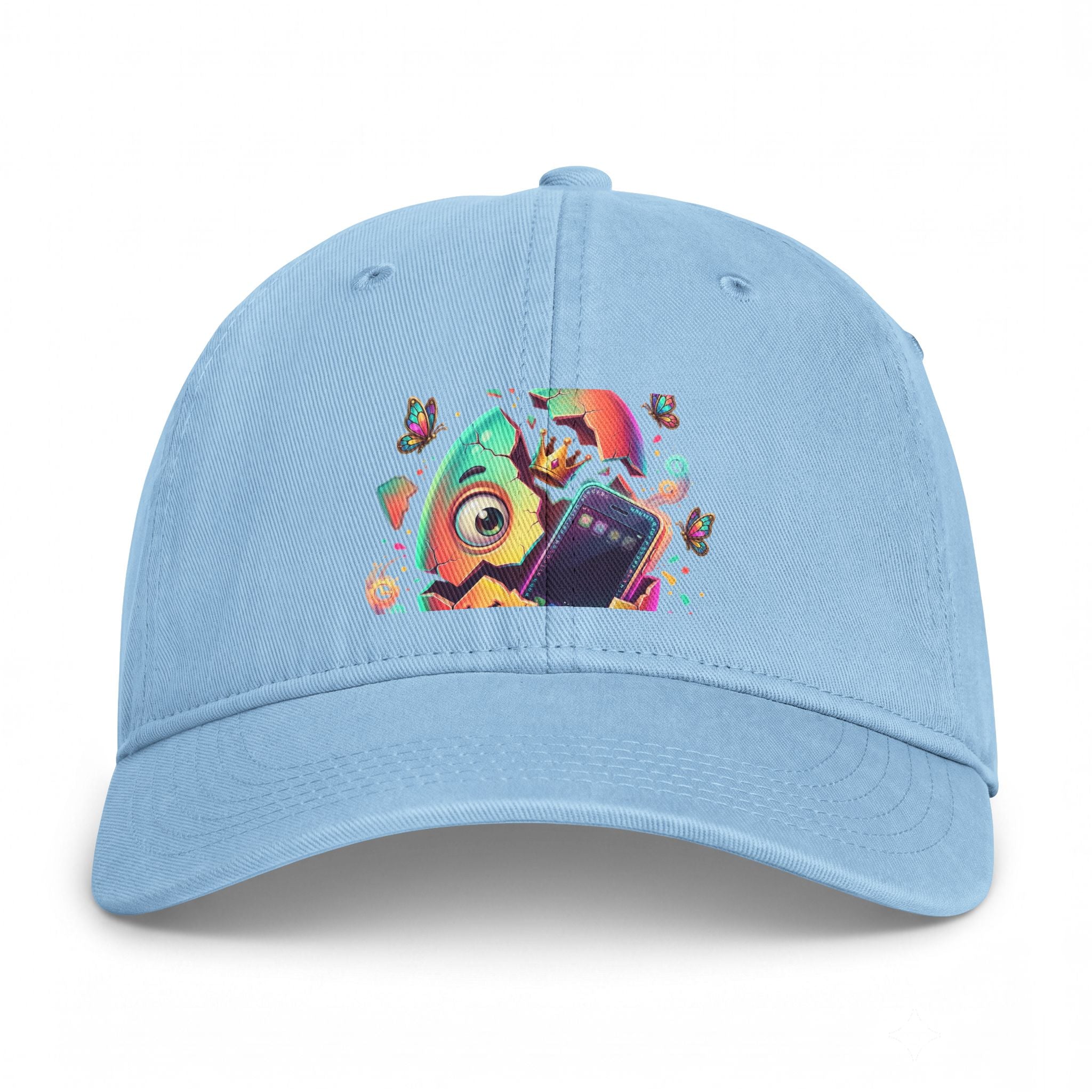 Coastal Washed Cap - Colorful Tropical Fish Graphic Dad Hat