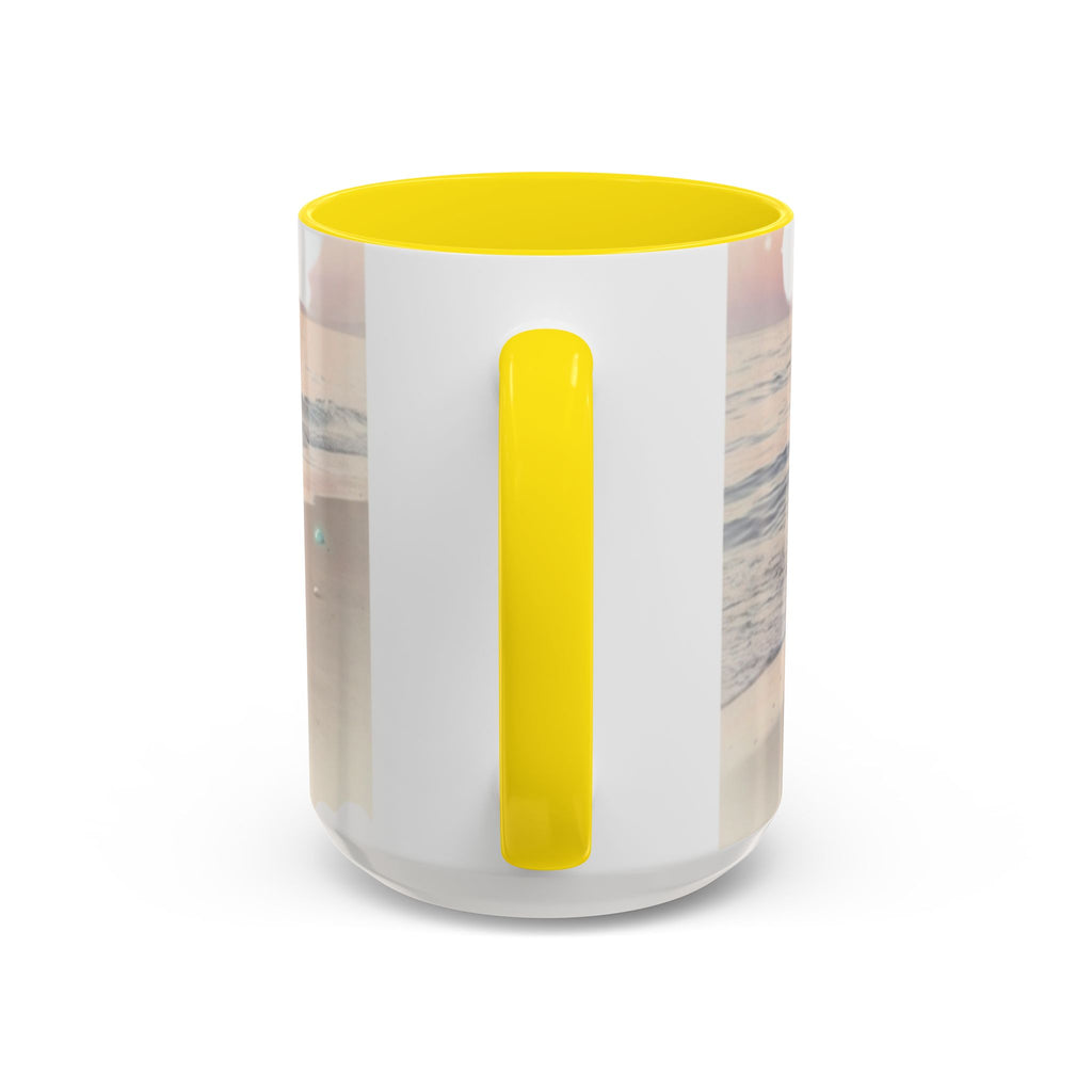 Sunset Beach Accent Mug — Serene Ocean Coastal Coffee Cup (11/15 oz)