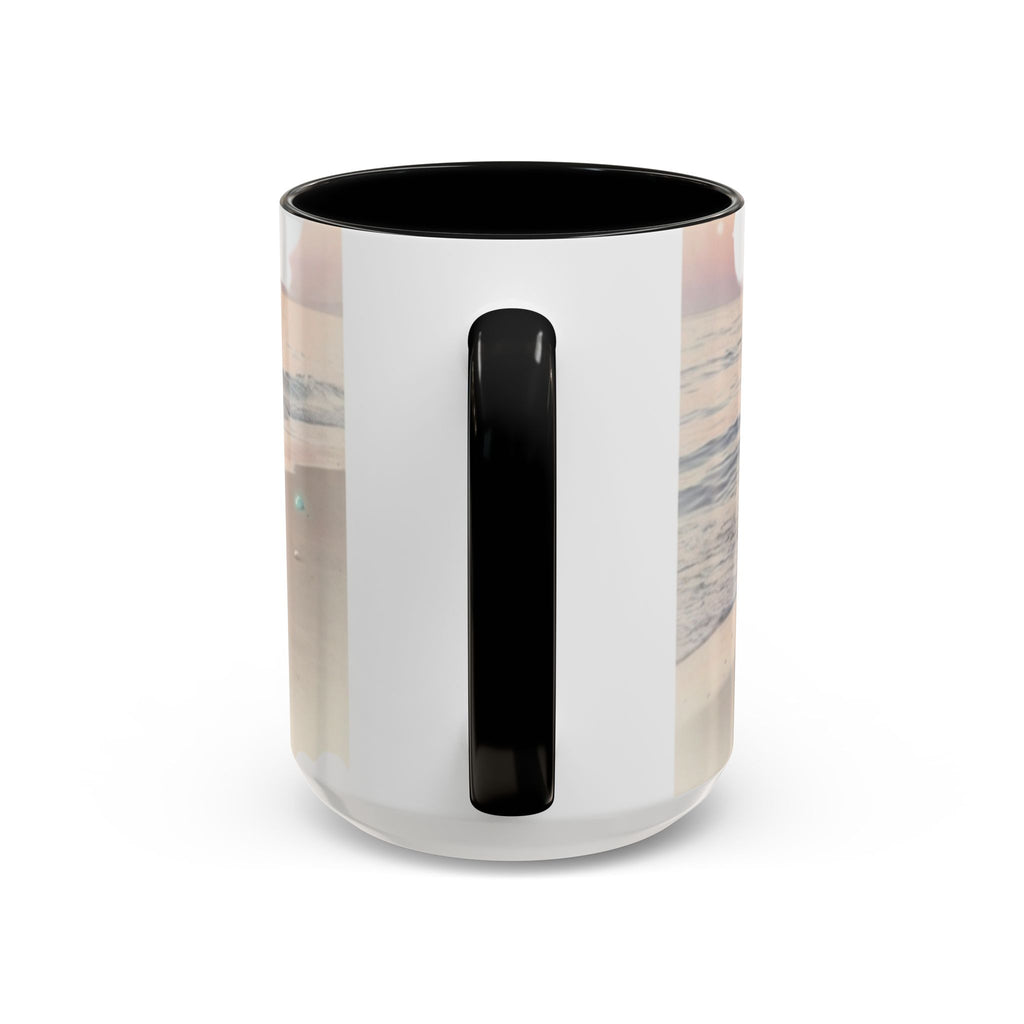 Sunset Beach Accent Mug — Serene Ocean Coastal Coffee Cup (11/15 oz)