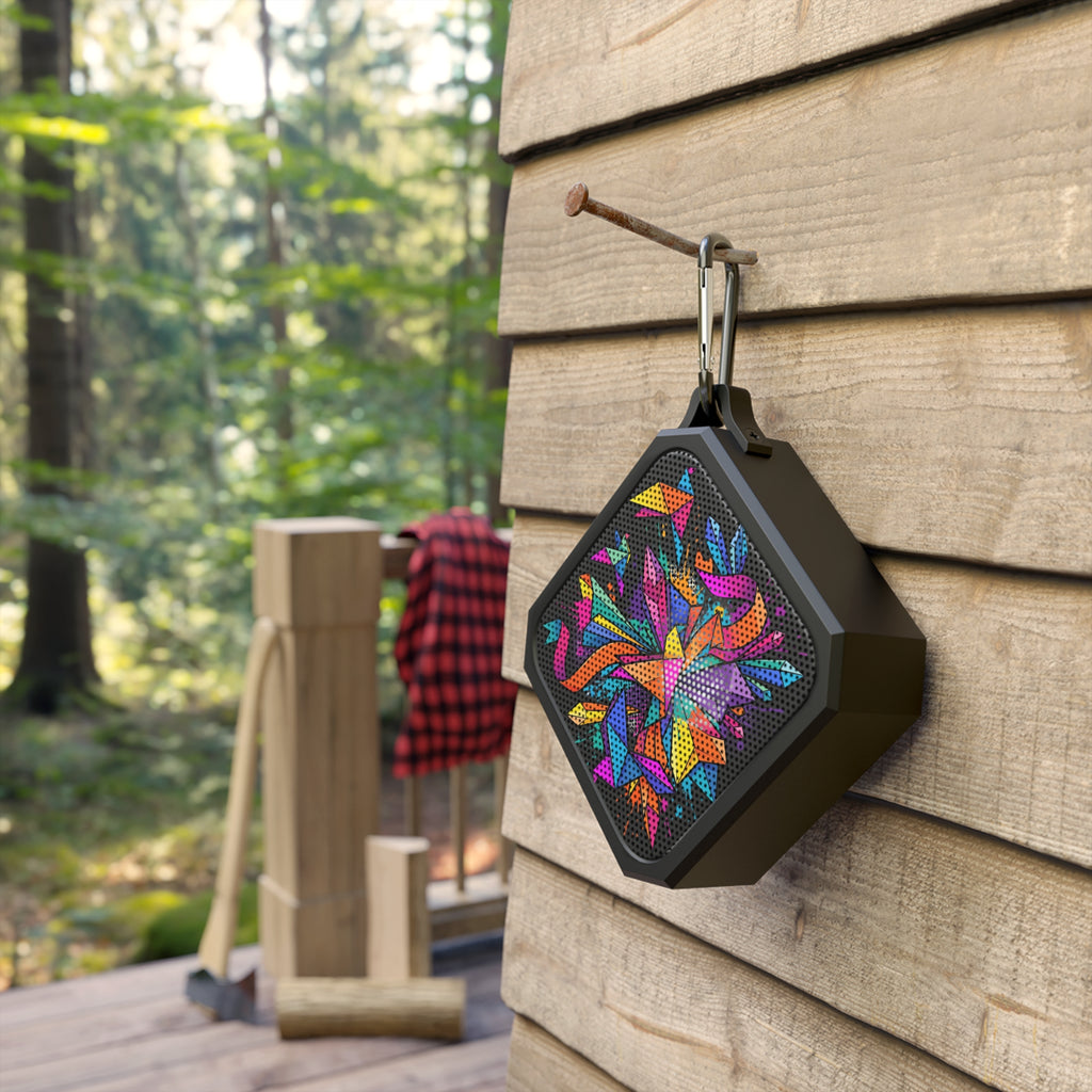 Portable Bluetooth Speaker — Colorful Origami Burst Outdoor Speaker