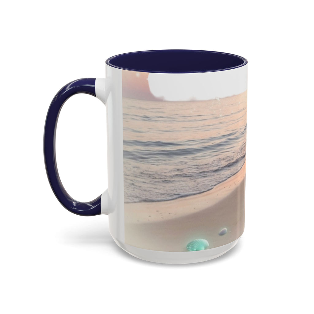 Sunset Beach Accent Mug — Serene Ocean Coastal Coffee Cup (11/15 oz)