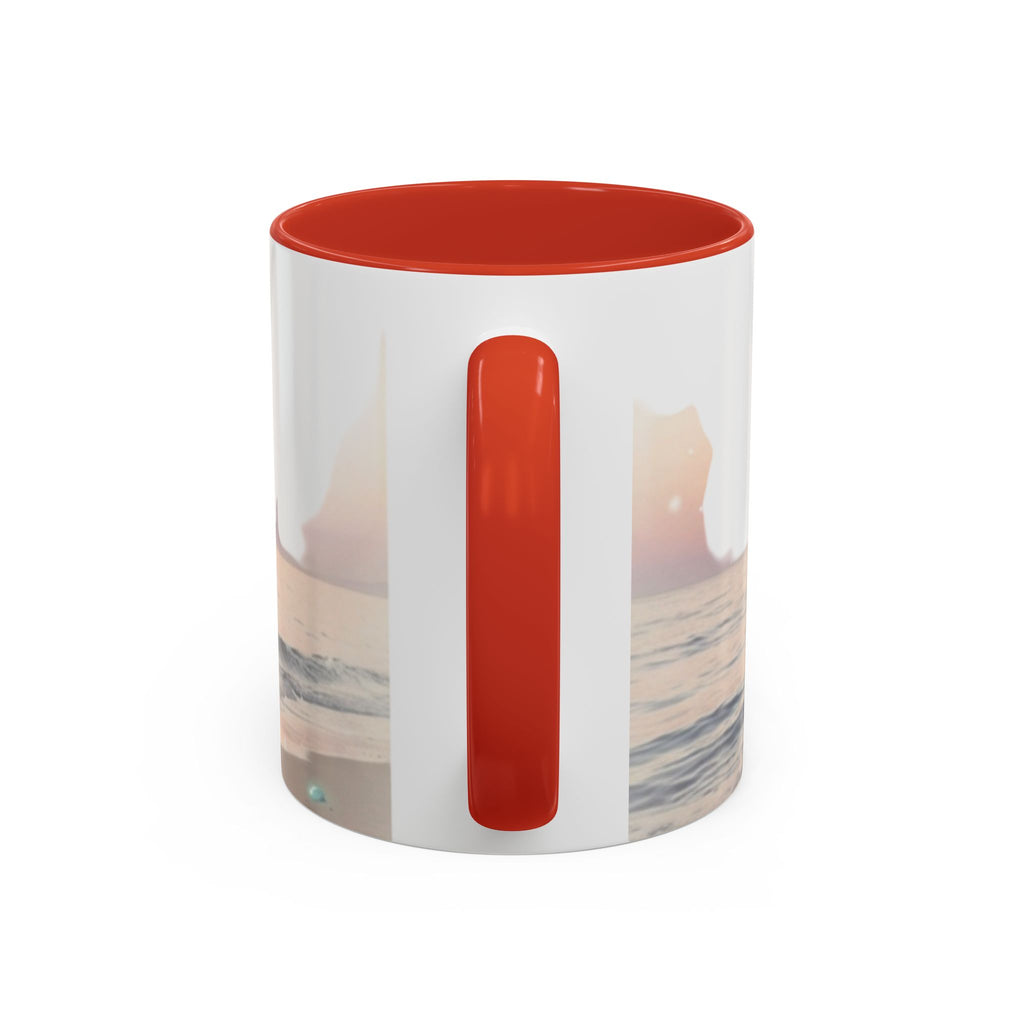 Sunset Beach Accent Mug — Serene Ocean Coastal Coffee Cup (11/15 oz)