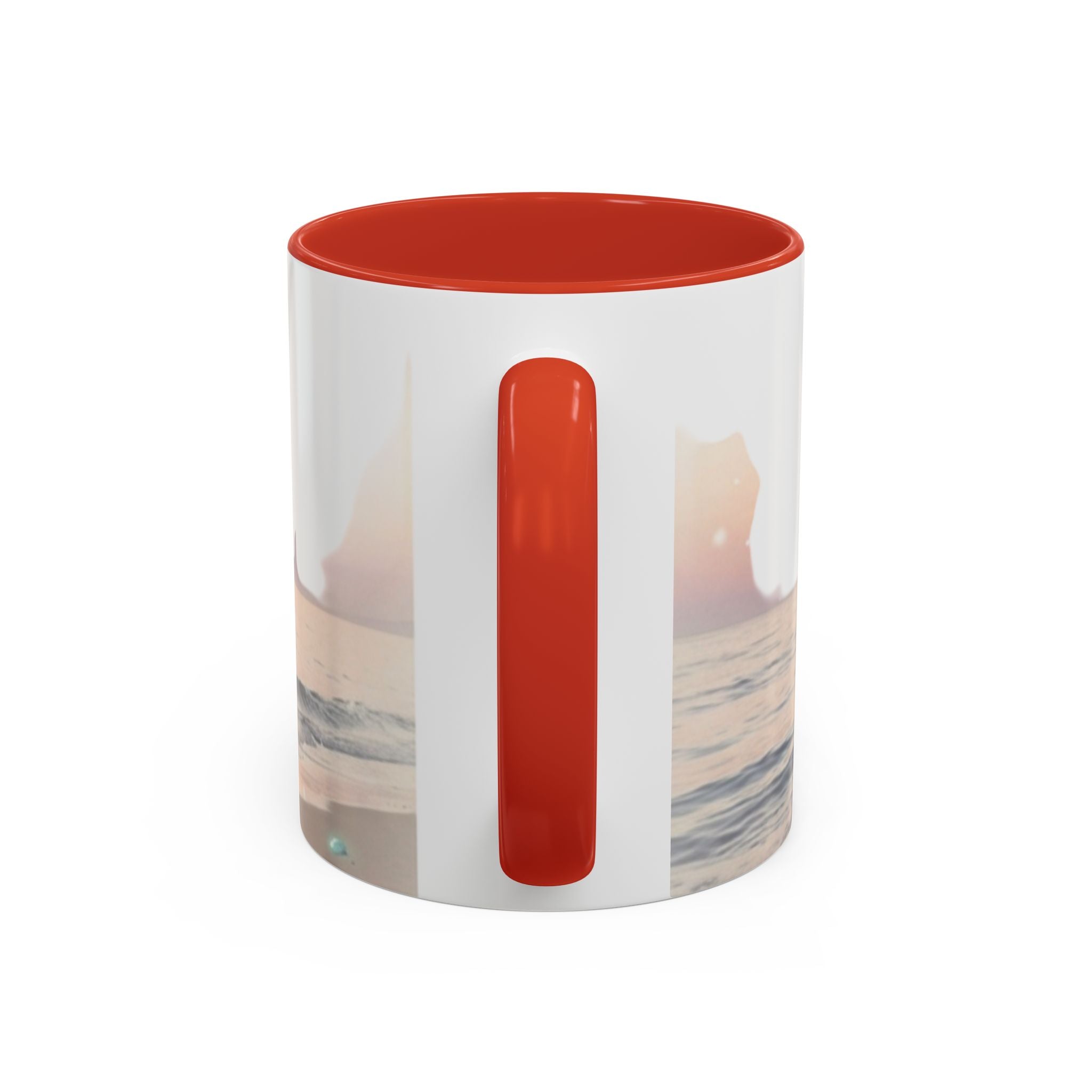 Sunset Beach Accent Mug — Serene Ocean Coastal Coffee Cup (11/15 oz)