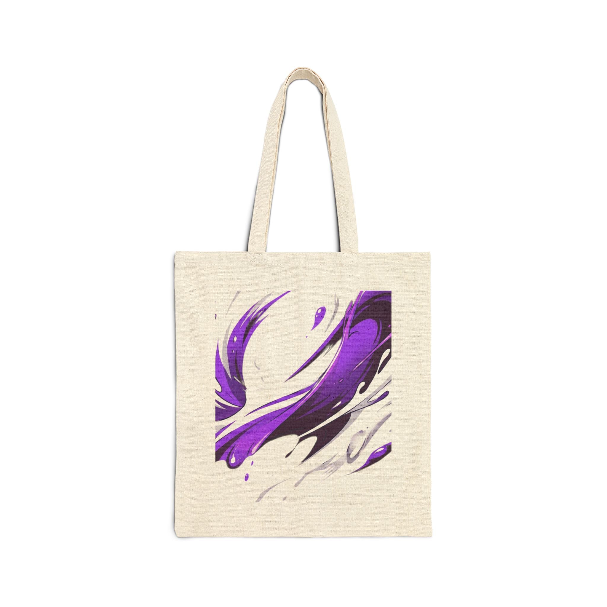 Abstract Purple Brushstroke Tote