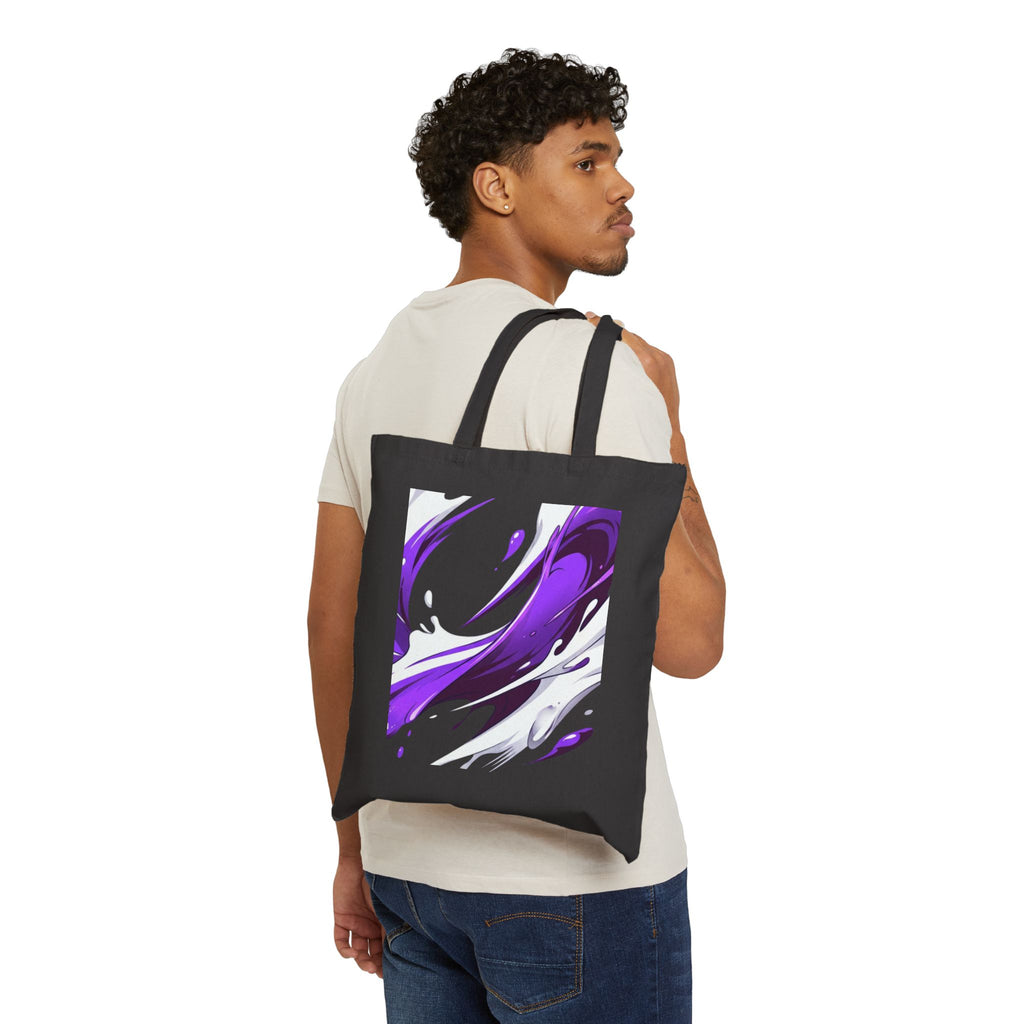 Abstract Purple Brushstroke Tote