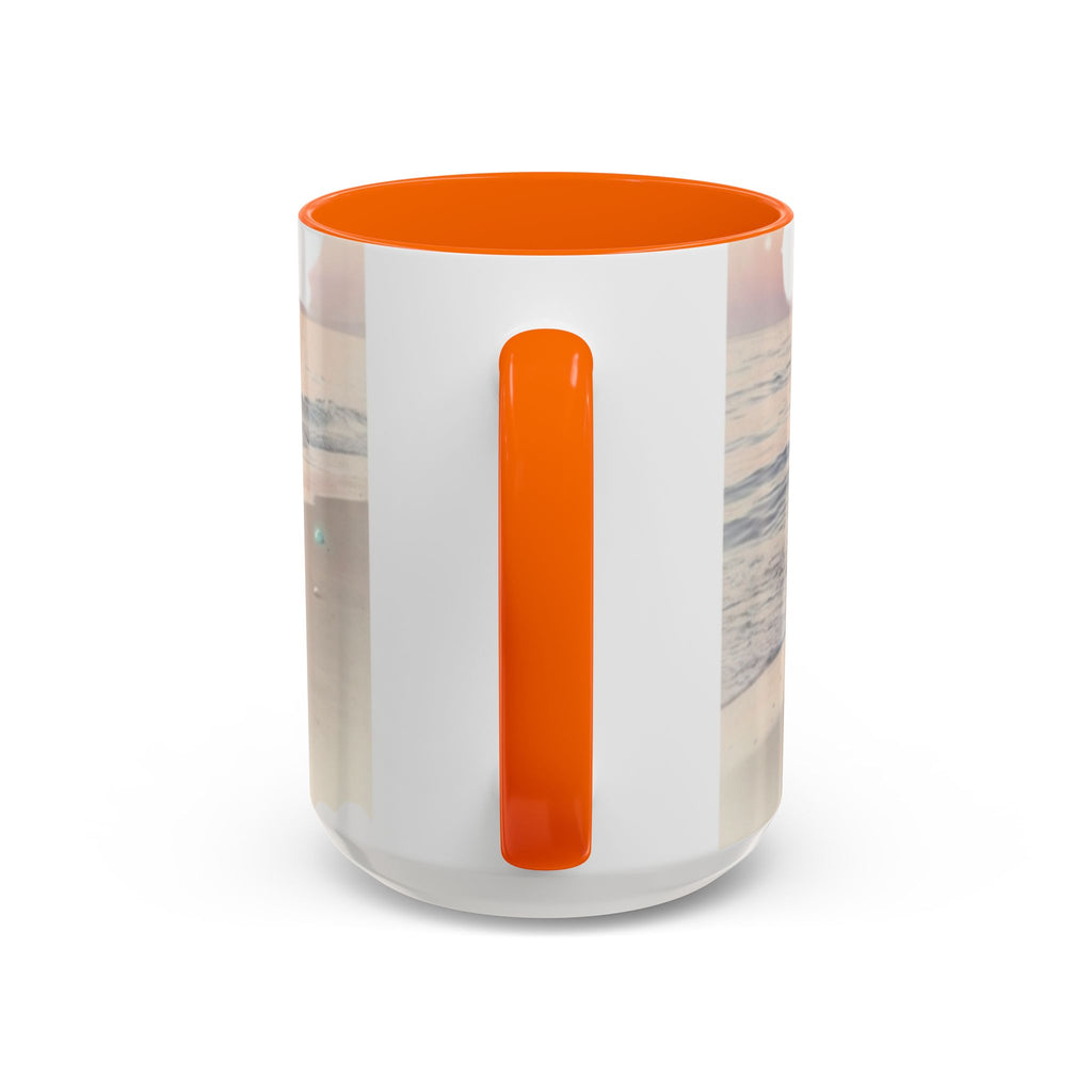 Sunset Beach Accent Mug — Serene Ocean Coastal Coffee Cup (11/15 oz)