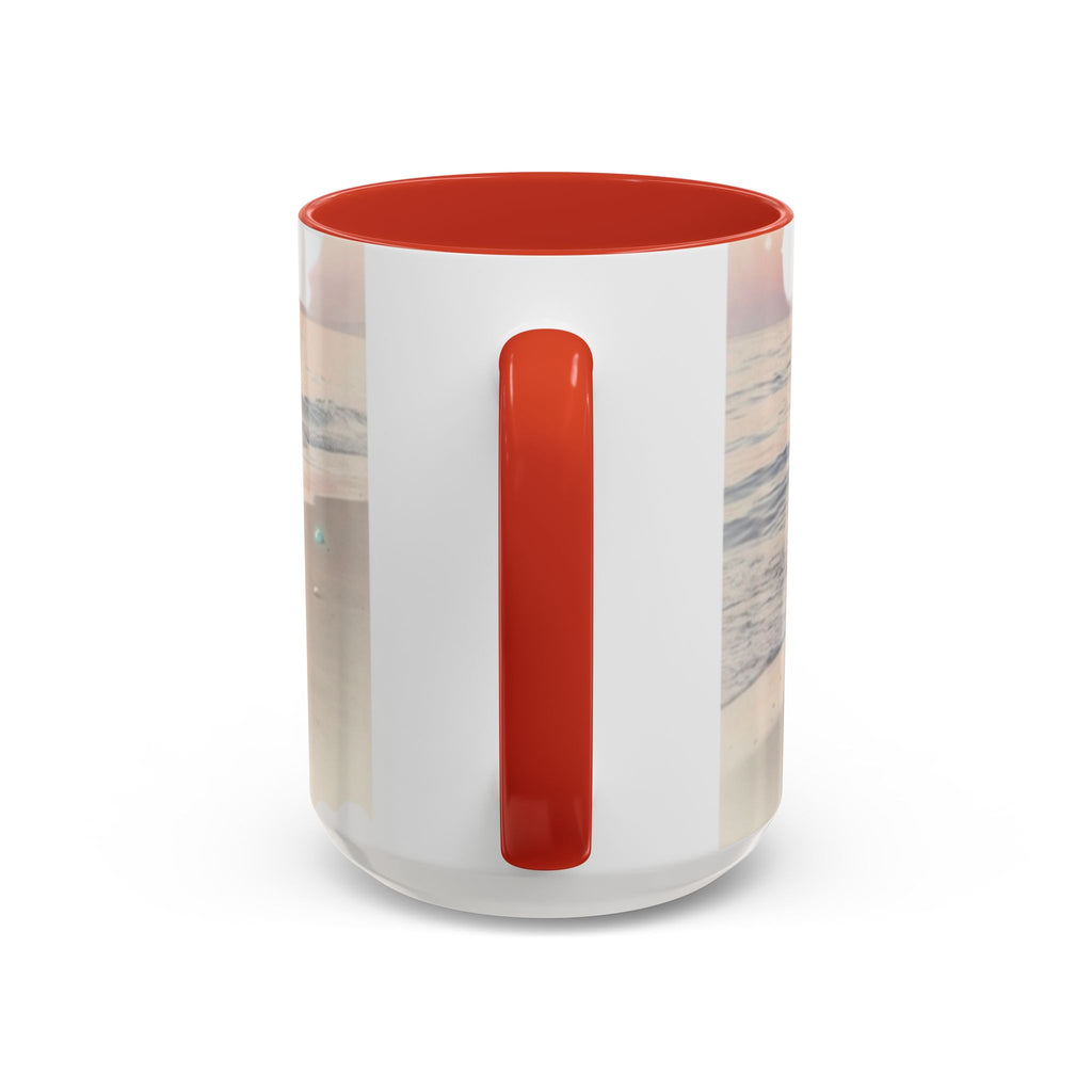 Sunset Beach Accent Mug — Serene Ocean Coastal Coffee Cup (11/15 oz)