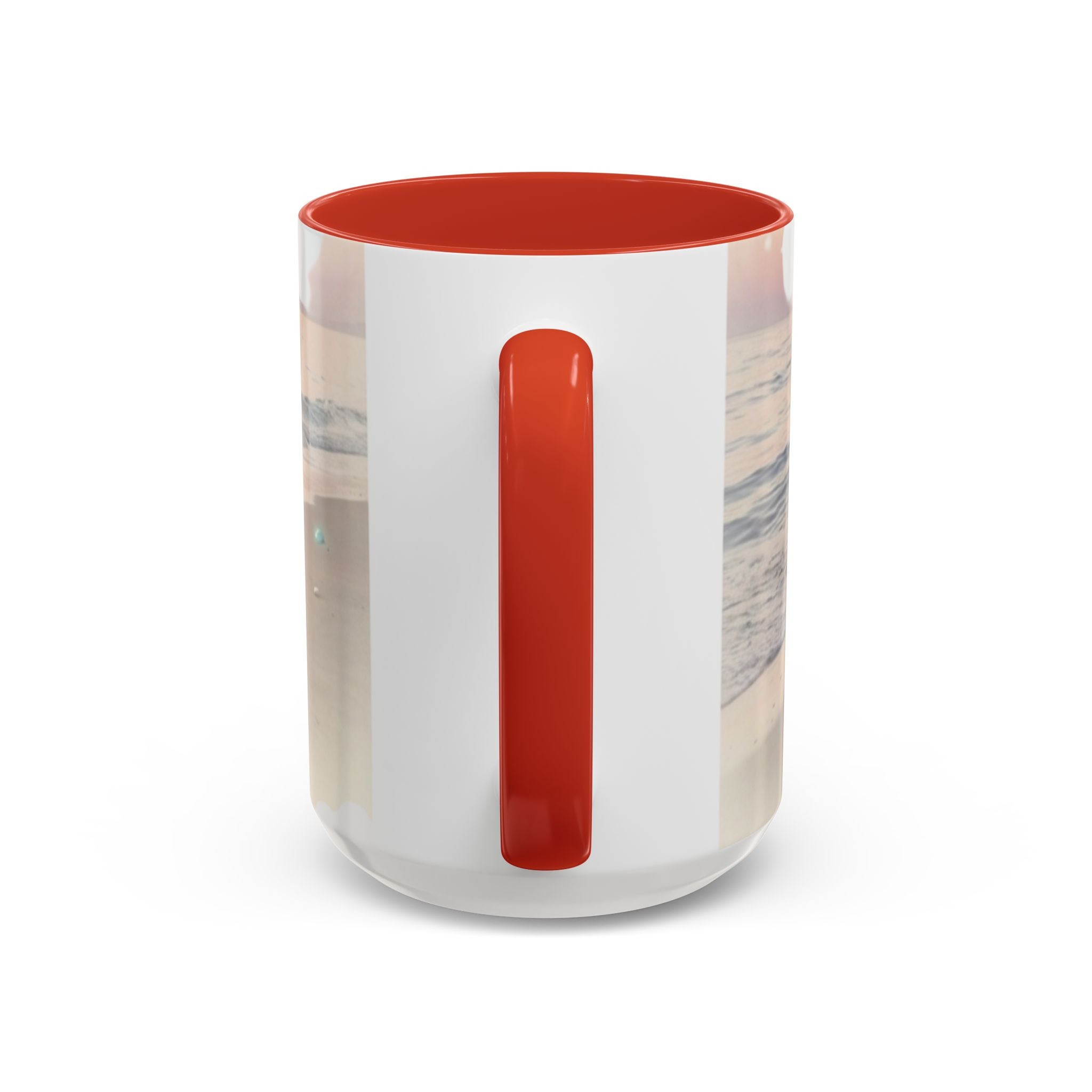 Sunset Beach Accent Mug — Serene Ocean Coastal Coffee Cup (11/15 oz)