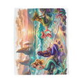 Mermaid Sunset Velveteen Plush Blanket — Cozy Beach Fantasy Throw