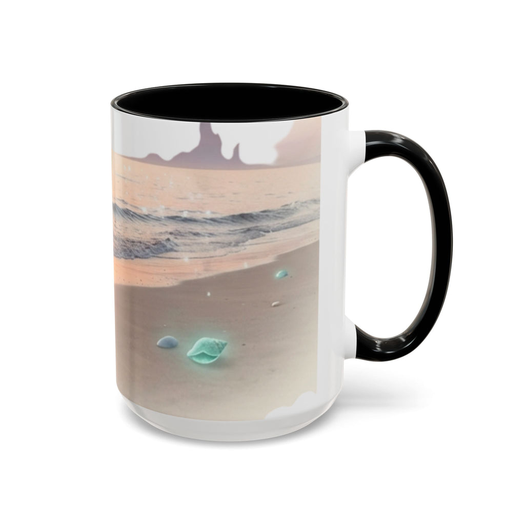 Sunset Beach Accent Mug — Serene Ocean Coastal Coffee Cup (11/15 oz)