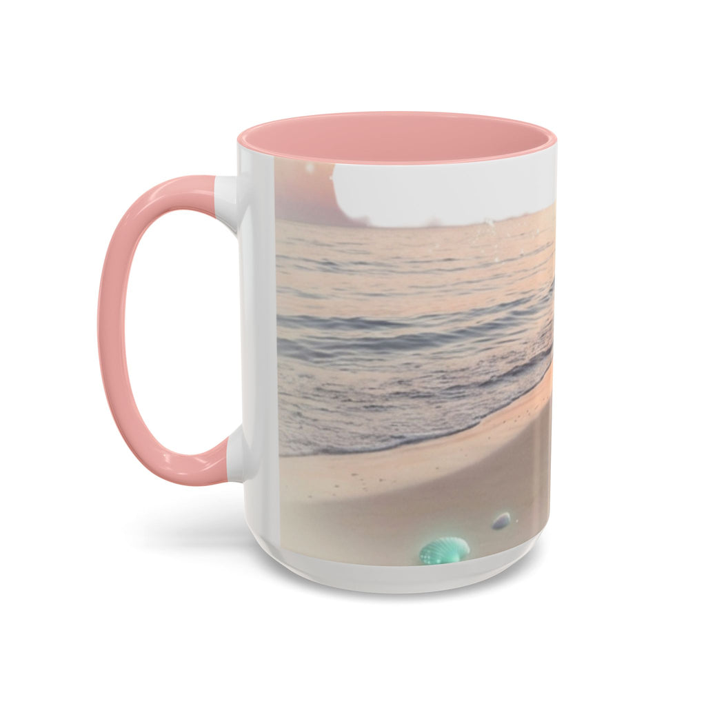 Sunset Beach Accent Mug — Serene Ocean Coastal Coffee Cup (11/15 oz)