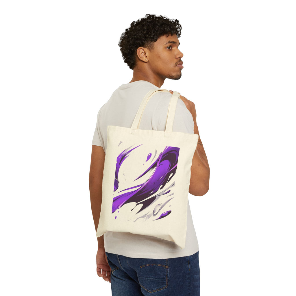 Abstract Purple Brushstroke Tote