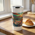 20oz Mermaid Tumbler — Colorful Ocean Sunset Insulated Travel Cup