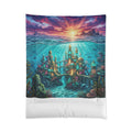 Underwater Palace Comforter — Fantasy Ocean Castle Bedding