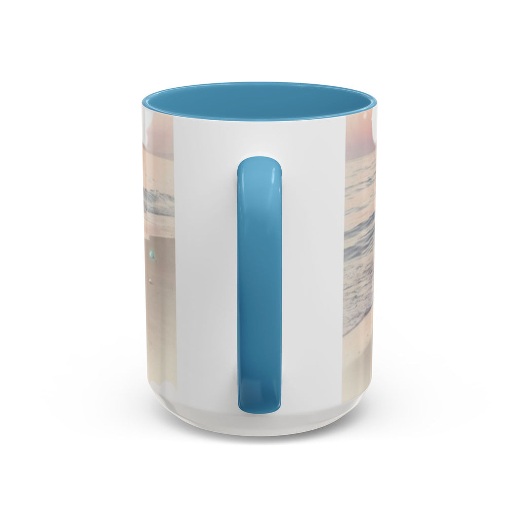 Sunset Beach Accent Mug — Serene Ocean Coastal Coffee Cup (11/15 oz)