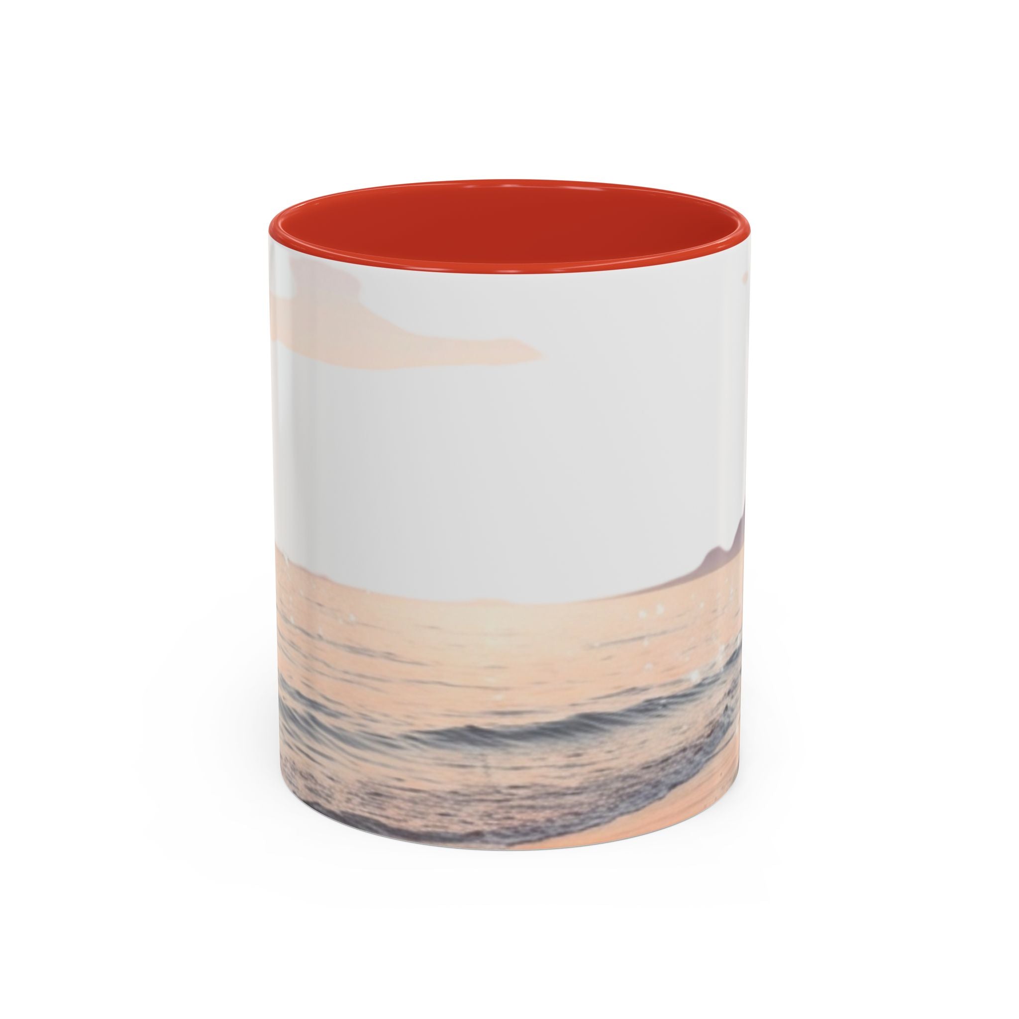 Sunset Beach Accent Mug — Serene Ocean Coastal Coffee Cup (11/15 oz)
